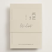 "Layered" - Bridal Shower Invitations in Natural by Kelly Schmidt - Assembled with Belly Band