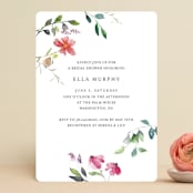 "Spring Wildflowers" - Bridal Shower Invitations in Floral by Mere Paper - Front