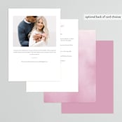 "Florista Modernista" - Bridal Shower Invitations in Petal by Petra Kern - Back of Card Options