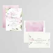 "Florista Modernista" - Bridal Shower Invitations in Petal by Petra Kern - Assembled