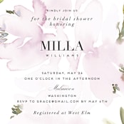 "Florista Modernista" - Bridal Shower Invitations in Petal by Petra Kern - Detail