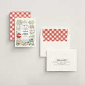 "Backyard Bbq" - Bridal Shower Invitations in Ketchup by Paper Sun Studio - Assembled