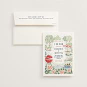 "Backyard Bbq" - Bridal Shower Invitations in Ketchup by Paper Sun Studio - Invitation with Envelope