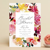 "Magic Flowers" - Bridal Shower Invitations in Petal by Lori Wemple - Front