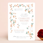 "Floral Tapestry" - Bridal Shower Invitations in Sunset by Robert and Stella - Front