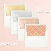 "Floral Tapestry" - Bridal Shower Invitations in Sunset by Robert and Stella - Envelope Liner Options