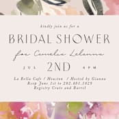 "Bouquet" - Bridal Shower Invitations in Blush by Lori Wemple - Detail