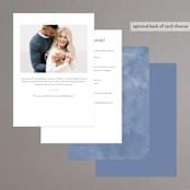 "English Garden" - Bridal Shower Invitations in Sky by Kate Ahn - Back of Card Options