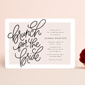 "Brunch for the bride" - Bridal Shower Invitations in Blush by Lea Delaveris - Front