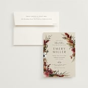 "poetique" - Bridal Shower Invitations in Autumn by Kate Ahn - Invitation with Envelope