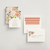"Spring Blooms" - Bridal Shower Invitations in Blush by Susan Moyal - Assembled