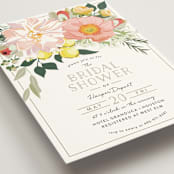 "Spring Blooms" - Bridal Shower Invitations in Blush by Susan Moyal - Detail