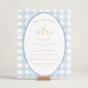 "Vintage goose" - Baby Shower Bar Signs in Sky by Creo Study - In Use