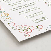 "Locally Grown Sketch" - Baby Shower Bar Signs in Meadow by Jenna Holcomb - Detail