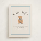 "Antique Teddy Bear" - Baby Shower Party Signs in Frost by Becky Nimoy - Front