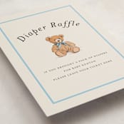 "Antique Teddy Bear" - Baby Shower Party Signs in Frost by Becky Nimoy - Detail