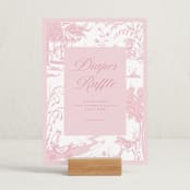 "Baby Toile" - Baby Shower Party Signs in Blush by Teju Reval - In Use