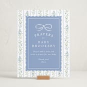 "Dorothy" - Baby Shower Party Signs in Cornflower by Erin L. Wilson - In Use