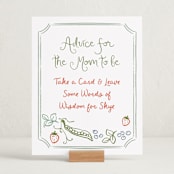 "Locally Grown Sketch" - Baby Shower Party Signs in Meadow by Jenna Holcomb - In Use