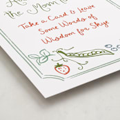 "Locally Grown Sketch" - Baby Shower Party Signs in Meadow by Jenna Holcomb - Detail