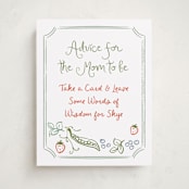 "Locally Grown Sketch" - Baby Shower Party Signs in Meadow by Jenna Holcomb - Front