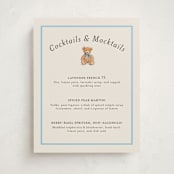 "Antique Teddy Bear" - Baby Shower Party Signs in Frost by Becky Nimoy - Front