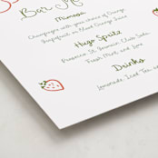 "Locally Grown Sketch" - Baby Shower Party Signs in Meadow by Jenna Holcomb - Detail