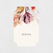 "Grecian Floral" - Bridal Shower Favor Stickers in Tulip by Olivia Kanaley Inman - Front