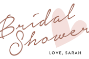 "Bridal Heart" - Bridal Shower Favor Stickers in Petal by Chasity Smith - In Use