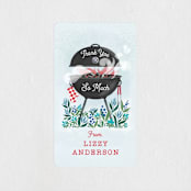 "Red hot bbq" - Bridal Shower Favor Stickers in Pepper by Paper Sun Studio - Front