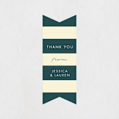"Sweet Citrus" - Bridal Shower Favor Stickers in Navy by Heather Cairl - Front