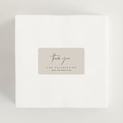 "Layered" - Bridal Shower Favor Stickers in Natural by Kelly Schmidt - In Use