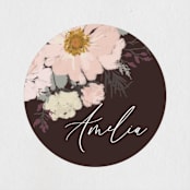 "Garden boquet" - Bridal Shower Favor Stickers in Cookie by Alethea and Ruth - Front