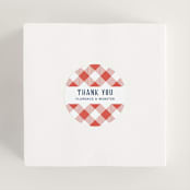 "Backyard Bbq" - Bridal Shower Favor Stickers in Ketchup by Paper Sun Studio - In Use