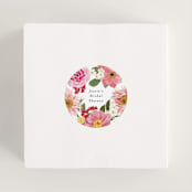 "Summer Fresh" - Bridal Shower Favor Stickers in Coral by Susan Moyal - In Use