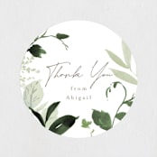 "Verde" - Bridal Shower Favor Stickers in Meadow by Everett Paper Goods - Front