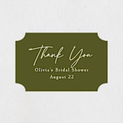 "Boho Branch" - Bridal Shower Favor Stickers in Cream by Robert and Stella - Front