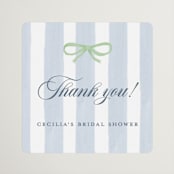 "Celina" - Bridal Shower Favor Stickers in Mint by Pati Cascino - Front