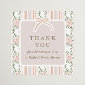 "Sweet Celebration" - Bridal Shower Favor Stickers in Petal by Jennifer Postorino - Front