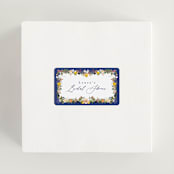 "Amore Floral" - Bridal Shower Favor Stickers in Cerulean by Susan Moyal - In Use