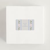 "Floral stripe" - Bridal Shower Favor Stickers in Bluebell by Baumbirdy - In Use