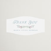 "wildflowers crest" - Bridal Shower Favor Stickers in Flower Braid by Petra Kern - Front