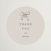 "Wedding Sketches" - Bridal Shower Favor Stickers in Cement by Baumbirdy - Front