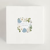 "Garden Love" - Bridal Shower Favor Stickers in Periwinkle by Susan Moyal - In Use