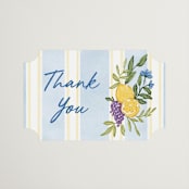"Lemon" - Bridal Shower Favor Stickers in Blueberry by Elly - Front