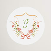 "Grandview" - Bridal Shower Favor Stickers in Sunset by Melanie Kosuge - Front