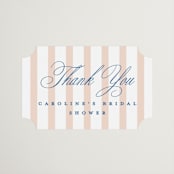 "Preppy" - Bridal Shower Favor Stickers in Coral by Erin German - Front