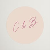 "candlesticks" - Bridal Shower Favor Stickers in Bubblegum by Ellen Schlegelmilch - Front