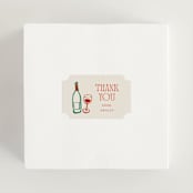 "Amore e Cibo" - Bridal Shower Favor Stickers in Tomato by Cass Loh - In Use