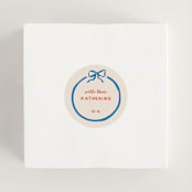 "Minimal bow" - Bridal Shower Favor Stickers in Wave by Creo Study - In Use